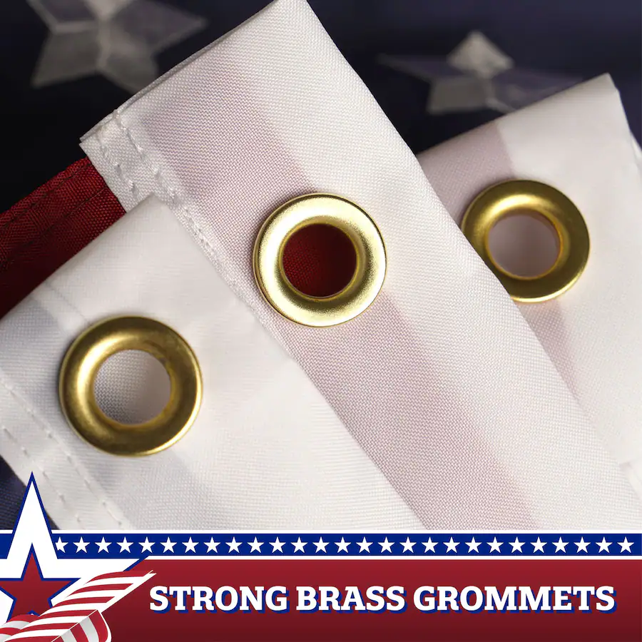 Foot Stripes G128 2 Pack: USA Pleated Fan Flag Star 1.5x1.5 Feet Center Quarter ...
