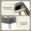 No Squeaking or Creaking Solid Wood Bed Leg