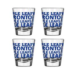 Logo Brands - Toronto Maple Leafs 4-Pack 2oz. Shot Glass Set - Multicolor