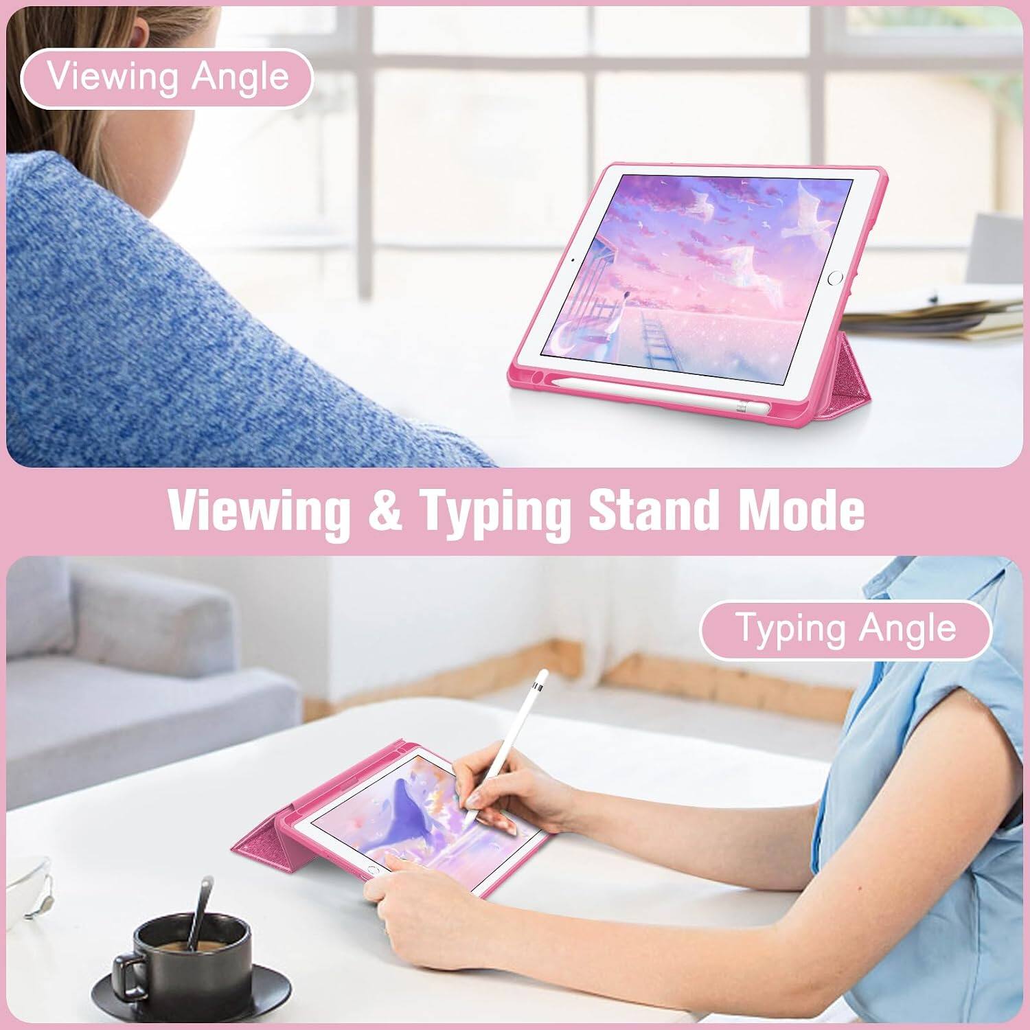 Viewing Angle  
Viewing & Typing Stand Mode  
Typing Angle