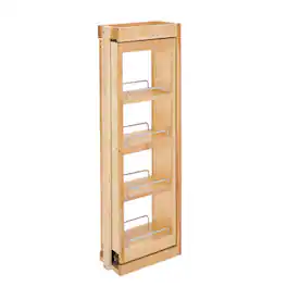 Rev-A-Shelf - 6" Pullout Wall Filler w/ Soft-close, 36" Height, 432-WFBBSC36-6C - Natural Maple