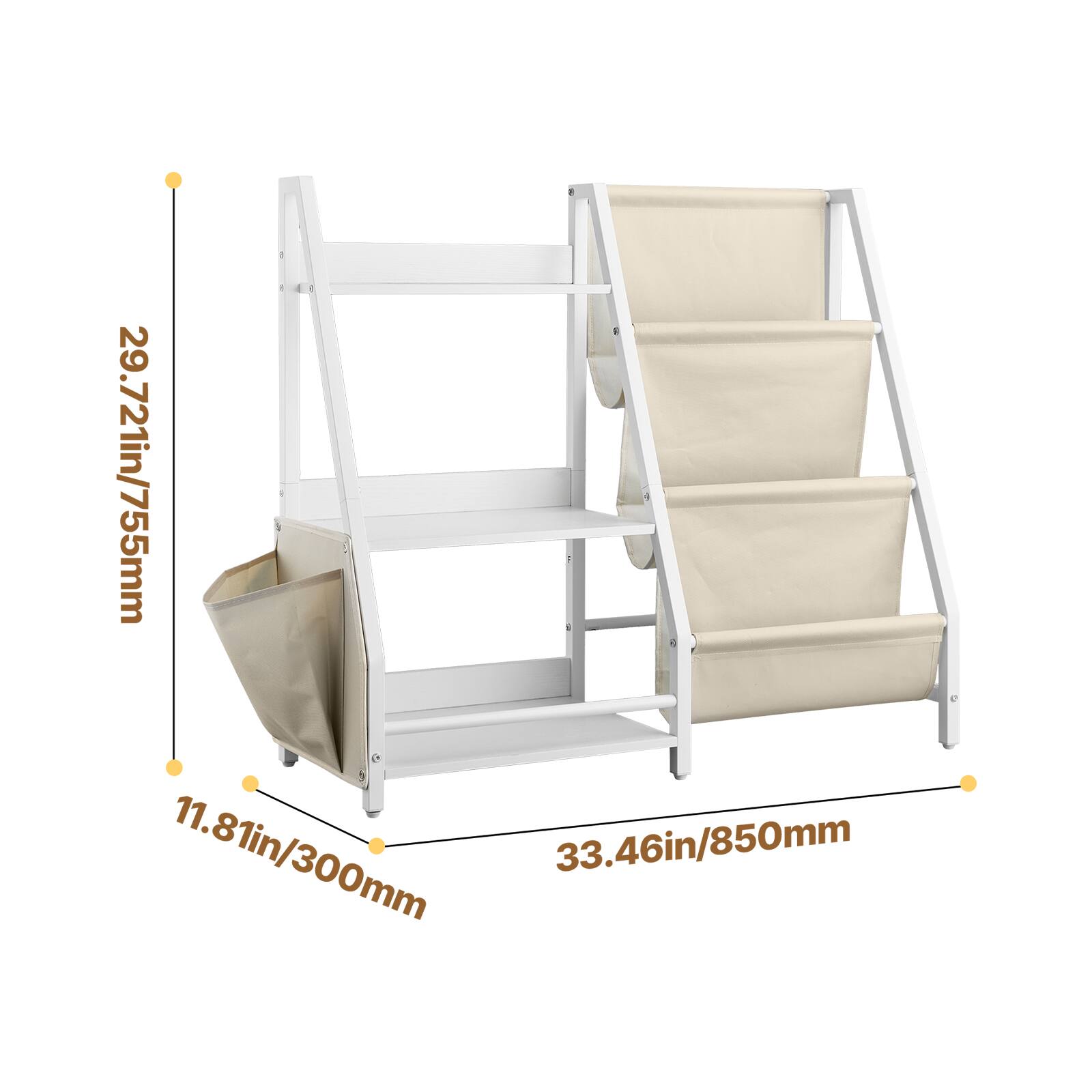 29.72in/755mm  
11.81in/300mm  
33.46in/850mm