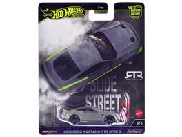 2018 Ford Mustang RTR Spec 5 "Slide Street 2" Series Diecast Model Car by Hot Wheels - Gray