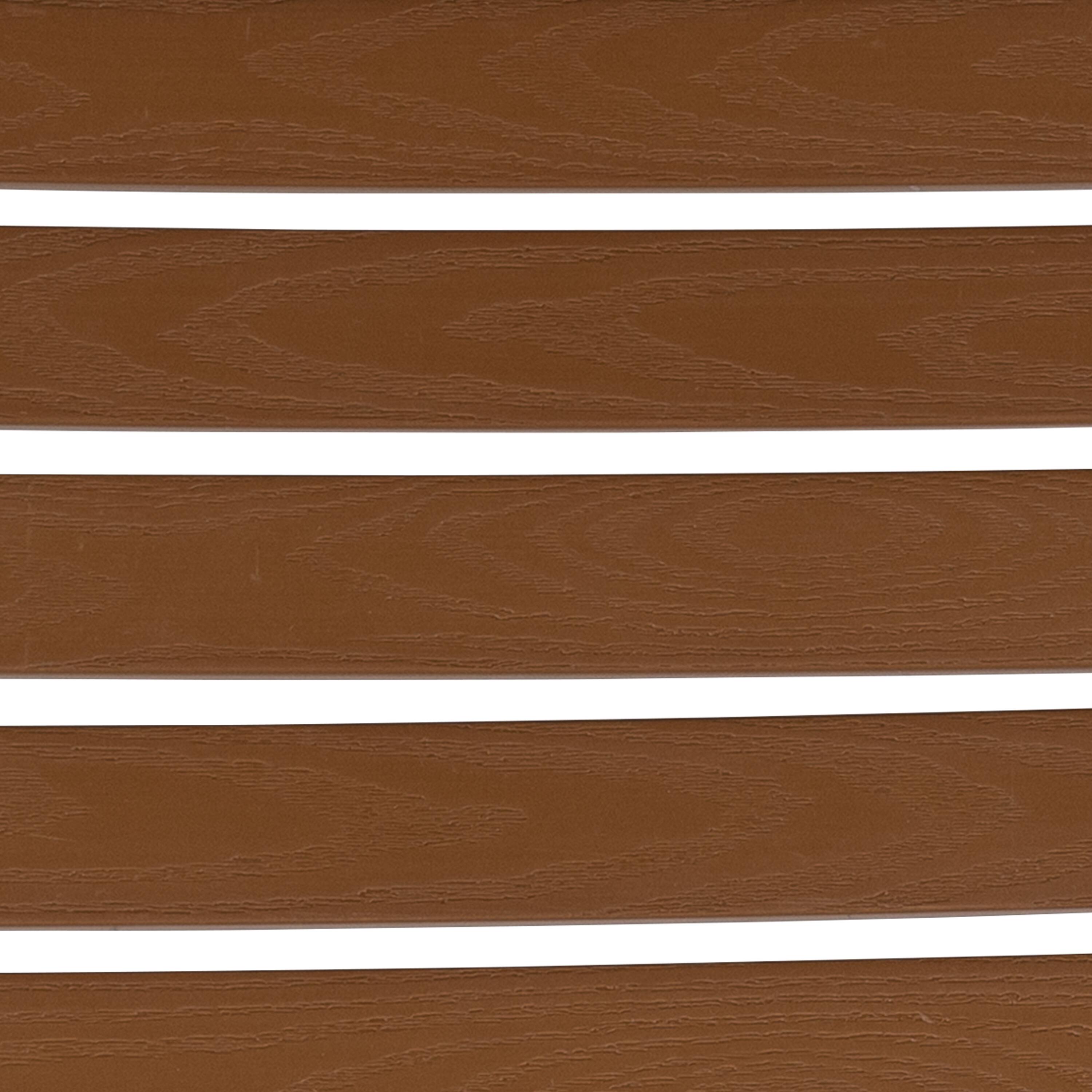 Alt View 10. Emma + Oliver - Outdoor Faux Teak Side Chair with Poly Slats - Teak Patio Chair - Teak.