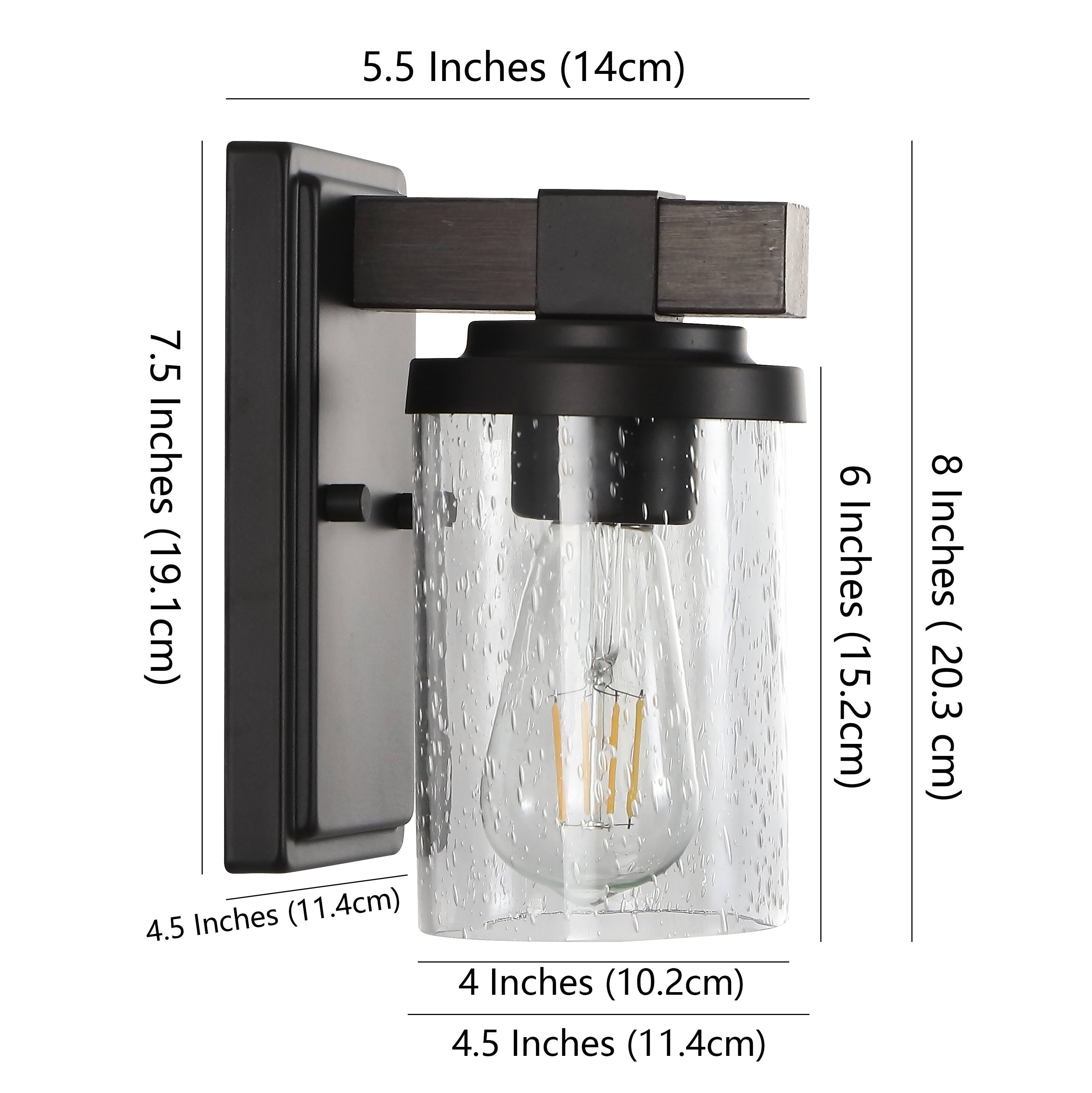 5.5 Inches (14cm)  
7.5 Inches (19.1cm)  
4.5 Inches (11.4cm)  
4 Inches (10.2cm)  
4.5 Inches (11.4cm)  
9 Inches (15.2cm)  
8 Inches (20.3 cm)