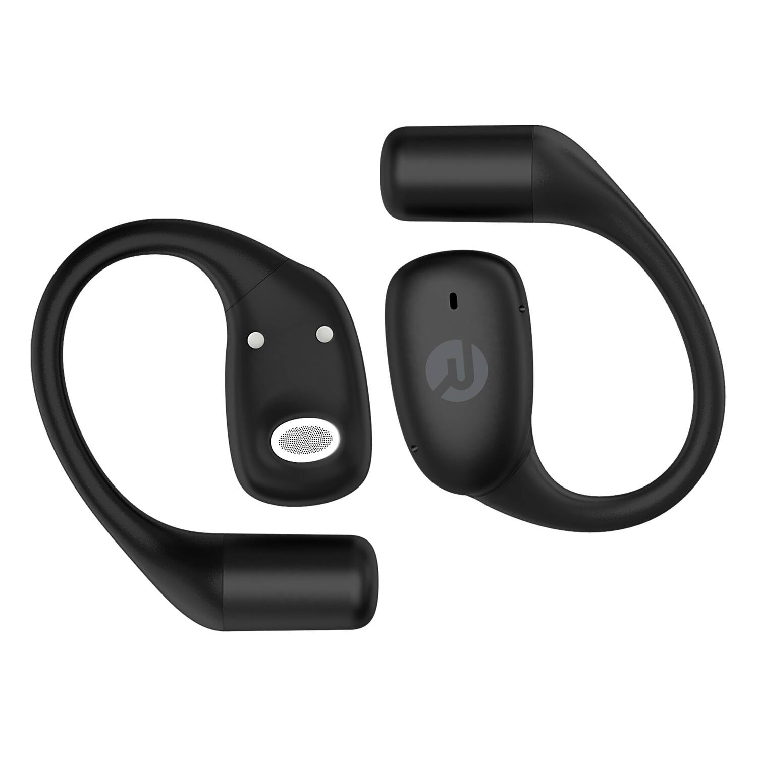 Alt View 8. Raycon - Raycon Essential Open Ear True Wireless Bluetooth 6.0 Earbuds, Ultra-Lightweight, IPX4, 36-Hour Battery (Black) - Black.