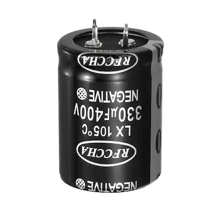 330µF 400V 105C X1 RFC, Negative