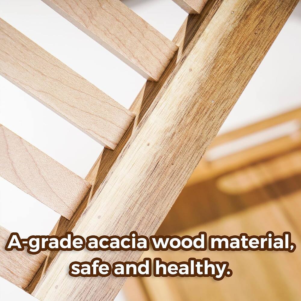 A-grade acacia wood material, safe and healthy.