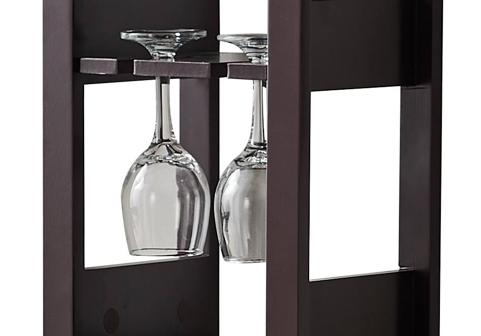 Alt View 1. Kings Brand Furniture - Kings Brand Furniture Granger Wine Rack - 12 Bottle Wine Bar Cabinet, Dark Cherry - Dark Red.