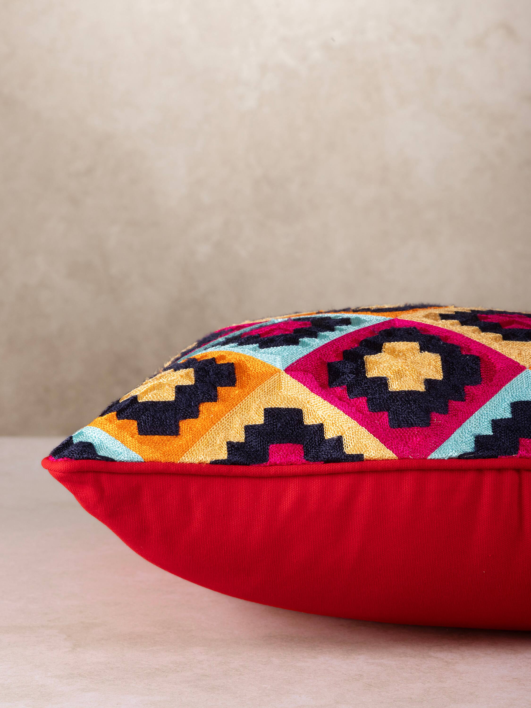 Left. GAURI KOHLI - Mandira Pillow - Multicolored.