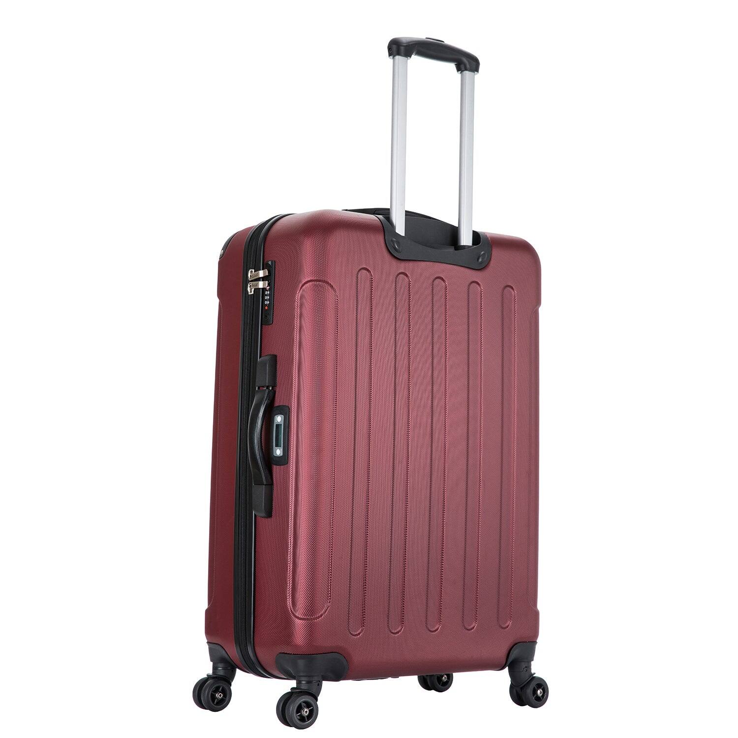 Alt View 1. DUKAP - Intely Hardside Spinner Luggage 28" with Integrated Digital Weight Scale - WINE.