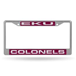 Rico Industries - Eastern Kentucky EKU Colonels Chrome Metal License Plate Frame Holder - Multi