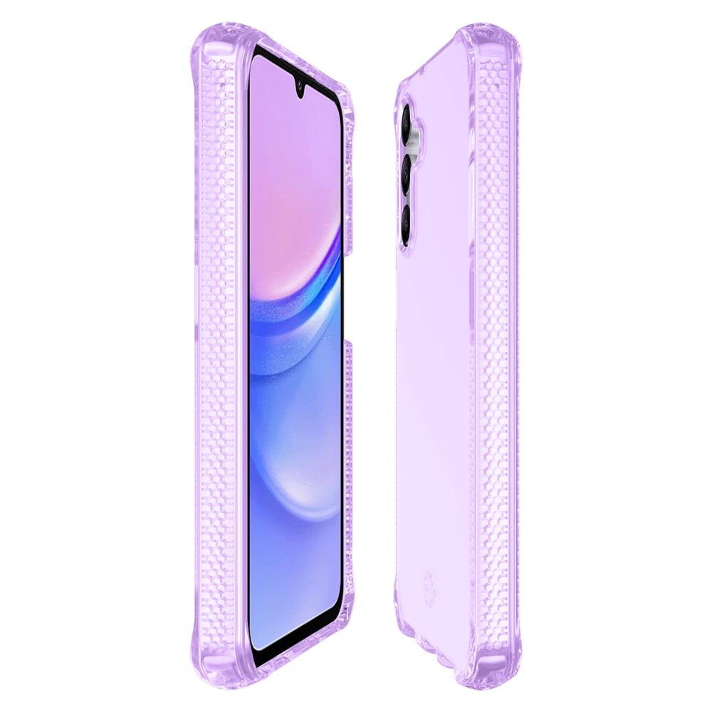 Alt View 1. Itskins - ITSKINS Spectrum_R // Clear Case for Samsung Galaxy A15 5G / 4G - Light Purple - Purple.