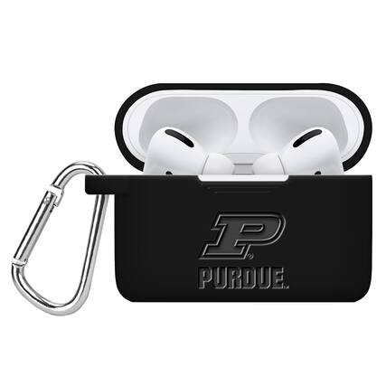 Front. Affinity Bands - Purdue Boilermakers Debossed Silicone Airpods Pro Case Cover - No Size - Multicolor.