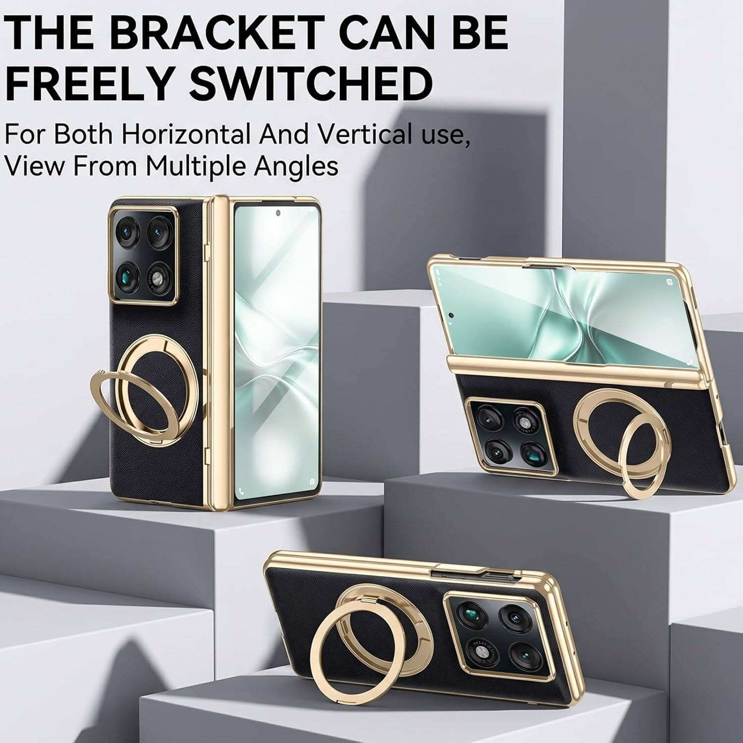 THE BRACKET CAN BE FREELY SWITCHED

For Both Horizontal And Vertical use, View From Multiple Angles
