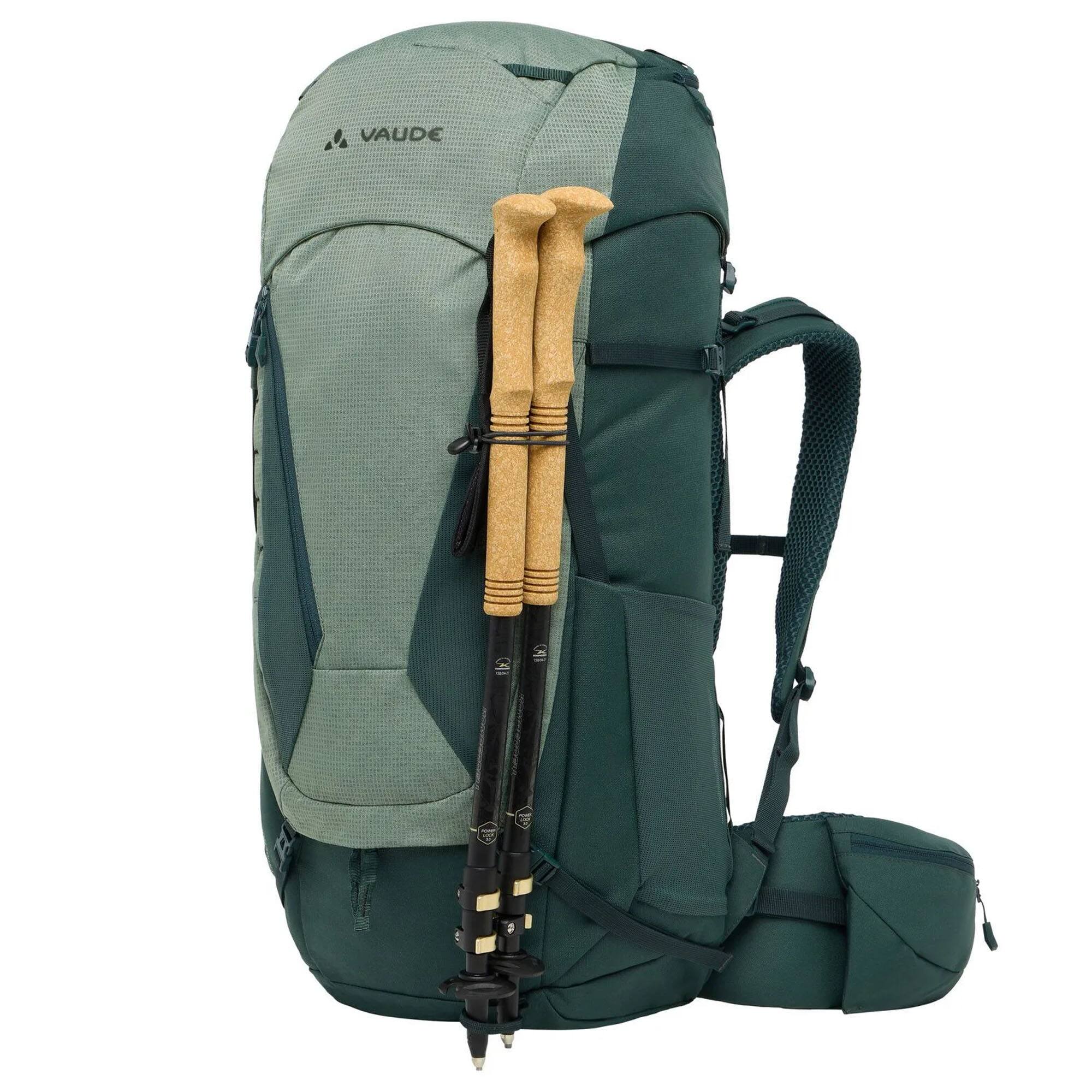 Alt View 5. VAUDE - Vaude Asymmetric 42+8 Trekking Backpack - Agave - Agave.