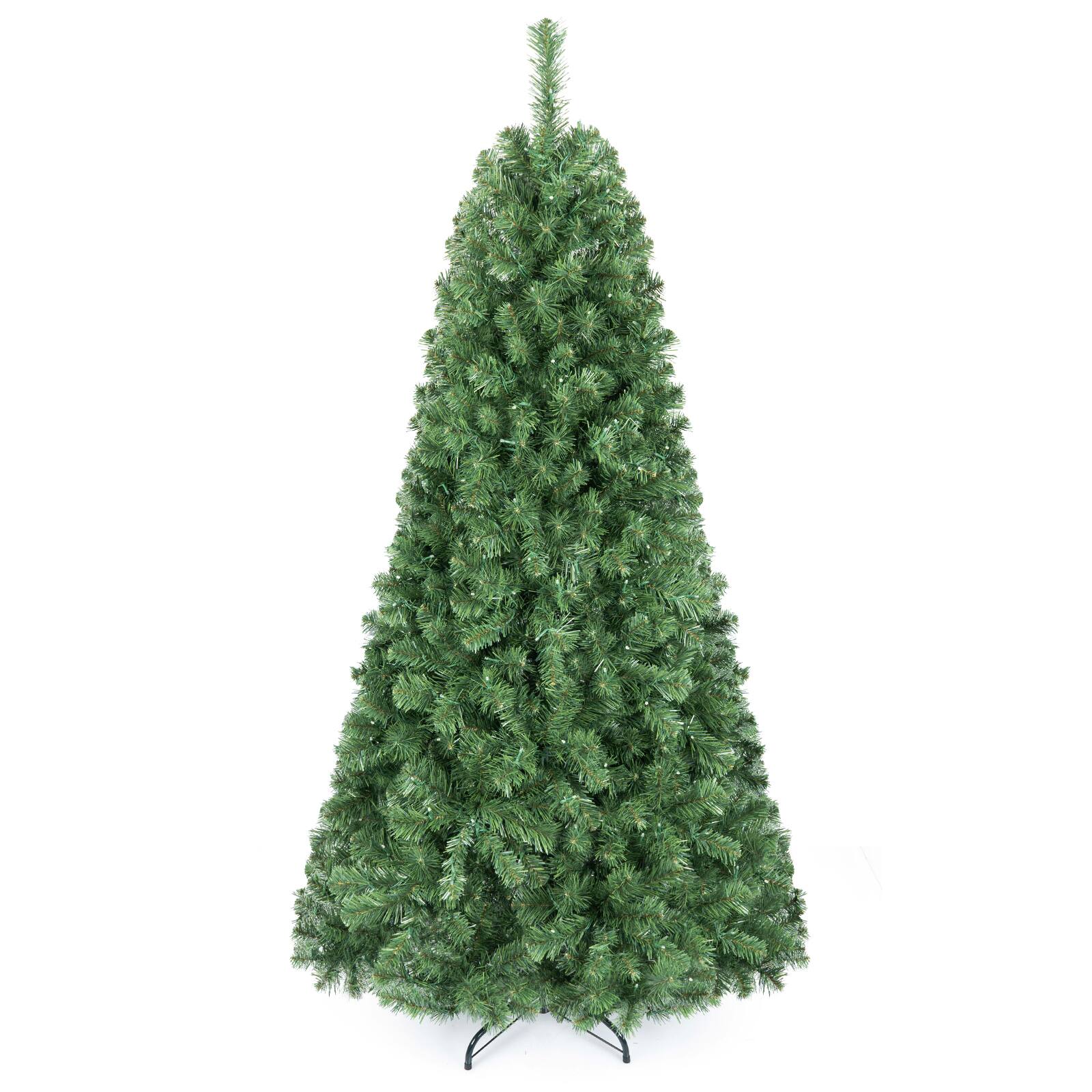 Alt View 1. Gymax - Gymax 6 FT Pre-Lit Artificial Christmas Tree Realistic Full Xmas Tree w/ 560 Warm White LED Lights 821 Dense Branch Tips - Green.