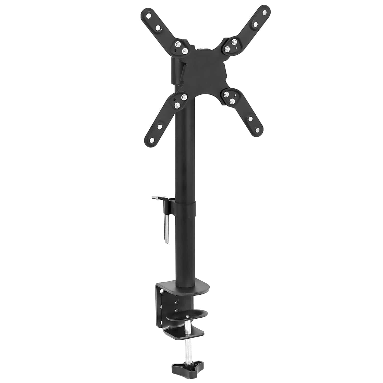 Mount-It! - Ultrawide Single Monitor Desk Mount – Full Motion Height Adjustable Arm for 19"-42" Screens - Black