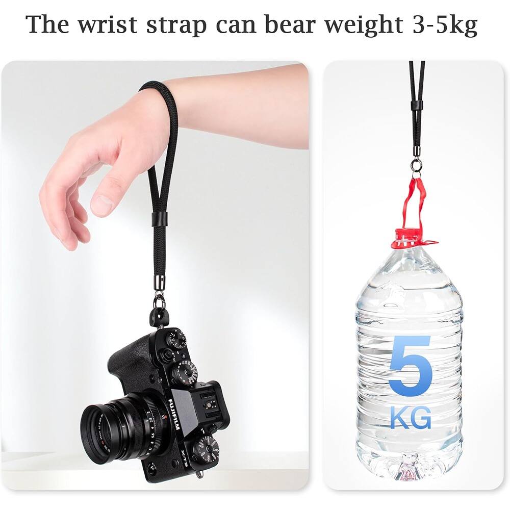 The wrist strap can bear weight 3-5kg