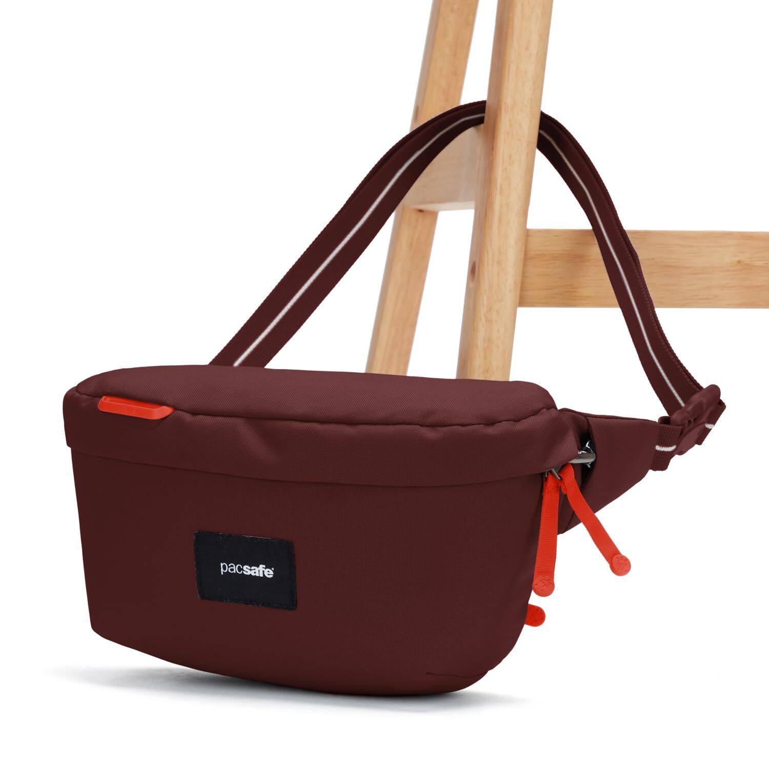 Alt View 1. Pacsafe - Pacsafe Go Anti Theft Sling Pack (Garnet Red) - Garnet Red.