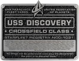 PopMarket - Star Trek: Discovery - Resin Dedication Plaque - U.S.S. Discovery - COLLECTIBLES - Multicolor