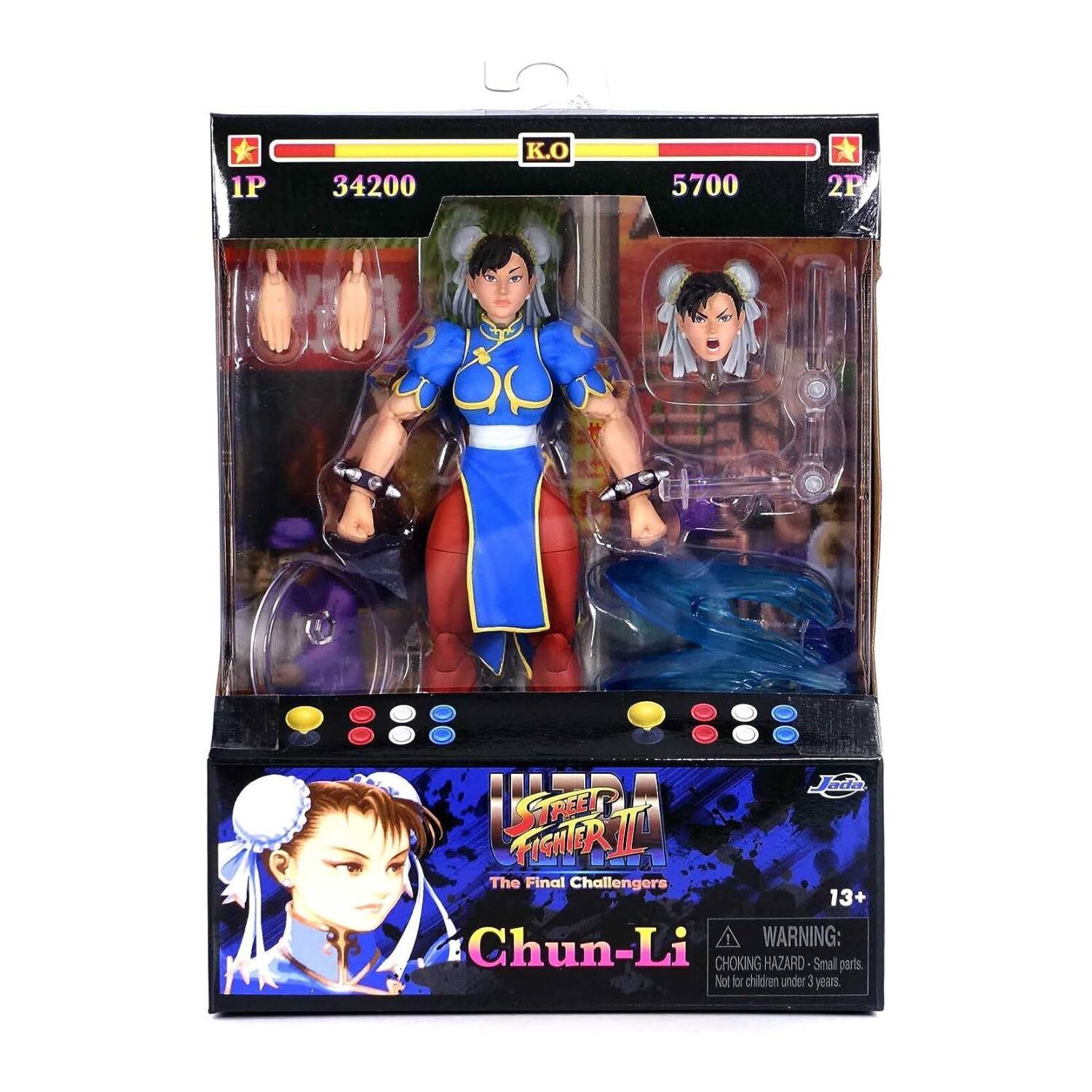 1P 34200 K.O 5700 2P  
Jada LRA  
STREET FIGHTER II  
The Final Challengers  
13+  
Chun-Li  
WARNING: CHOKING HAZARD Small parts. Not for children under 3 years.