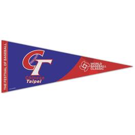 WinCraft - Chinese Taipei Baseball 2026 World Baseball Classic 12" x 30" Premium Pennant - Multicolor