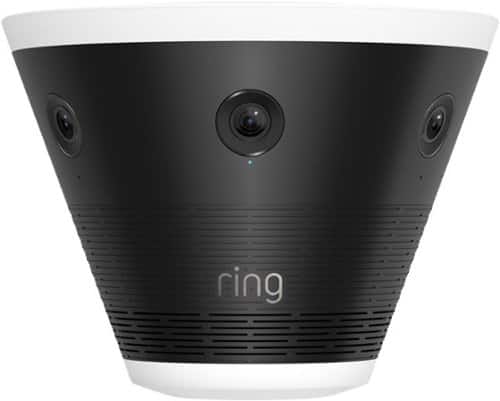 Ring - Elite 180 — Three Retinal 4K Smart Cameras, 180° View, Built for Business, Panorama Control, Plug-In and PoE - Black