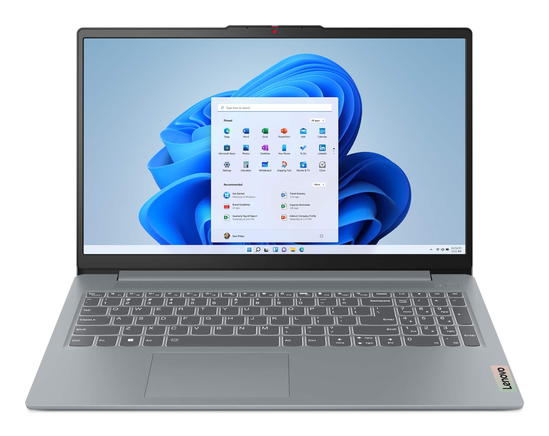 Lenovo - IdeaPad Slim 3 15AMN8 - 15.6-inch Full HD Touchscreen Laptop - AMD Ryzen 5 7520U Processor - 8GB LPDDR5 RAM - AMD