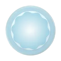 PopSockets - MagSafe Round PopGrip Cell Phone Grip & Stand, with Adapter Ring for Mobile Phones - Molded Flower Blu-Sigh - Front_Zoom