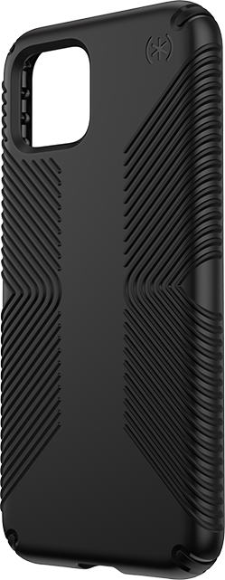 Front. Speck - Speck Presidio Grip Google Pixel 4 Case, Black - Black.