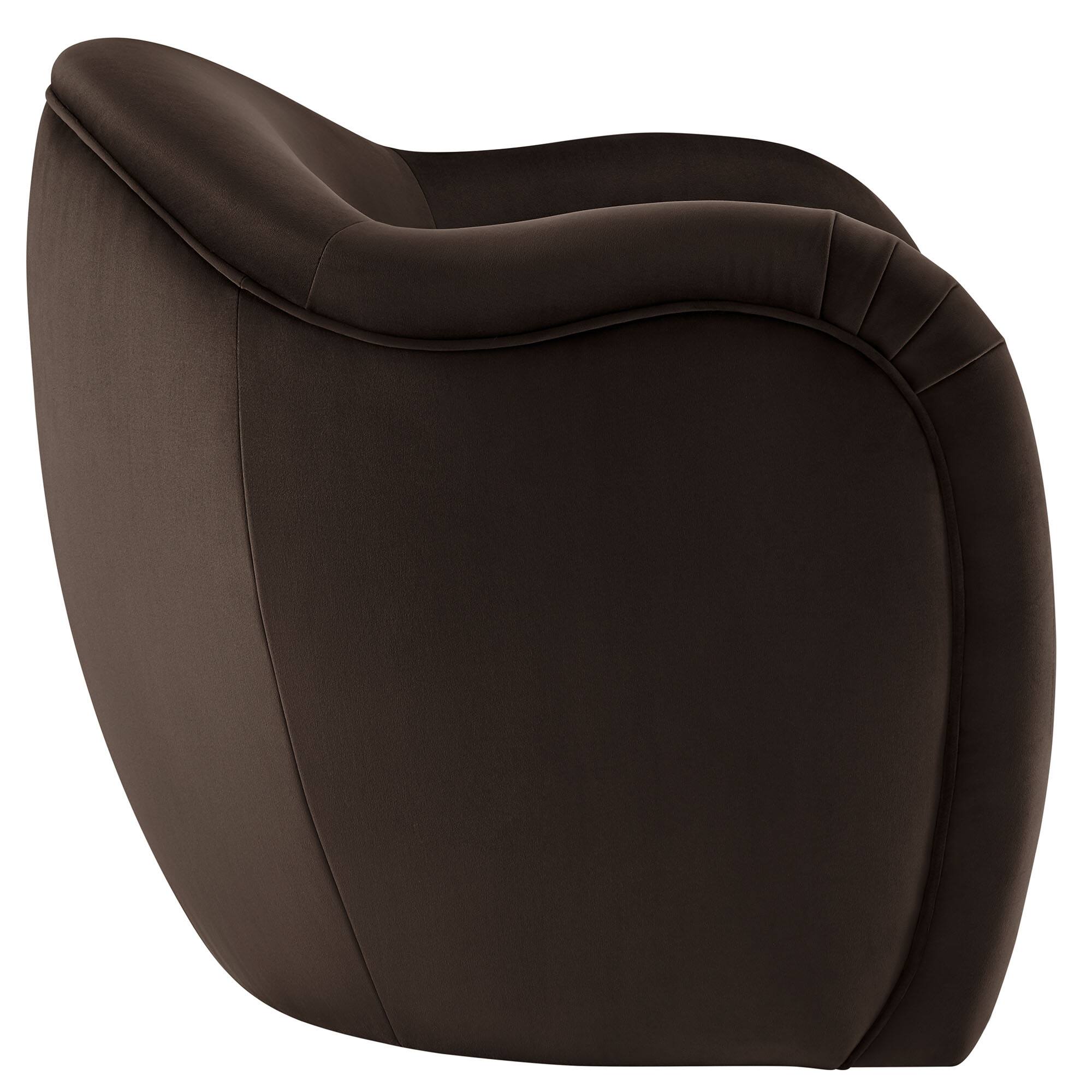 Alt View 2. Modway - Compose Performance Velvet Accent Chair by Modway - Chocolate Brown.
