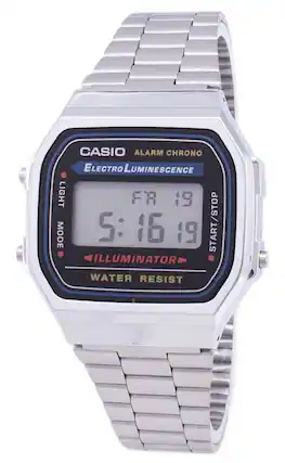 CASIO ALARM CHRONO ELECTRO LUMINESCENCE LIGHT FR 19 MODE 5:16 19 START/STOP ILLUMINATOR WATER RESIST
