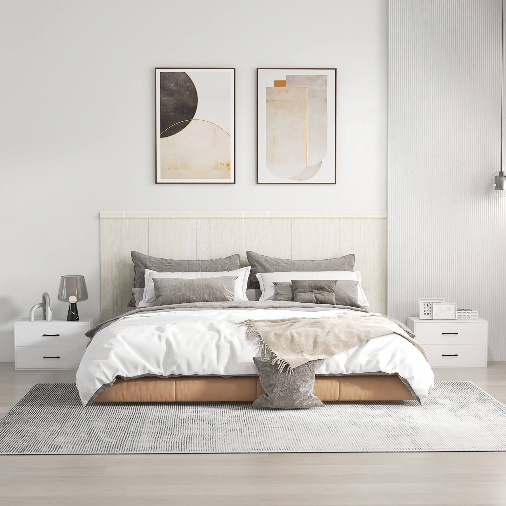 Alt View 1. Gymax - Gymax Stackable 2-Drawer Dresser Multi-Purpose Wooden Storage Cube Dresser White - White.