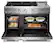 Alt View 1. KitchenAid - 48 in. Wide 6 burner 6 Burner Commercial-Dual Fuel Range with Griddle - Stainless Steel.