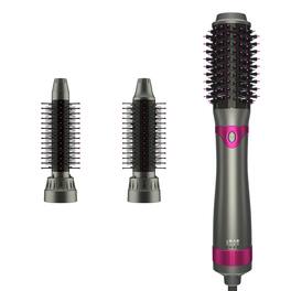 Reds Spade - Hair Blow Dryer Brush Salon Styler Hot Air And Volumizer Kit With Three Interchangeable Replacement Parts - Gray Pink
