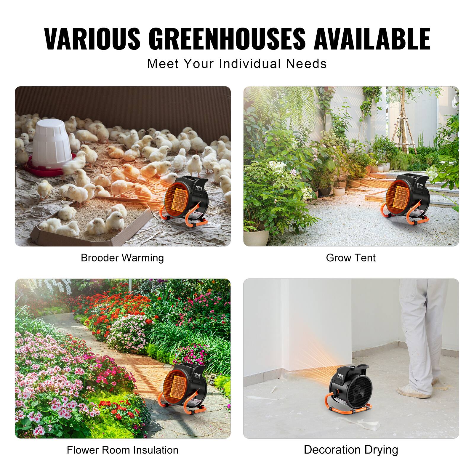 VARIOUS GREENHOUSES AVAILABLE  
Meet Your Individual Needs

- Brooder Warming
- Grow Tent
- Flower Room Insulation
- Decoration Drying