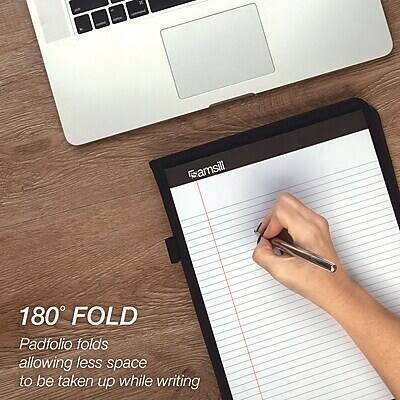 180° FOLD  
Padfolio folds allowing less space to be taken up while writing