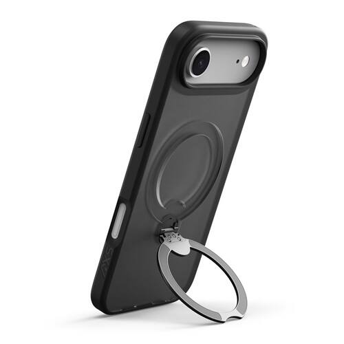 Angle. AXS - PROShield MagSafe Case with Kickstand for Apple iPhone Air - Smoke.