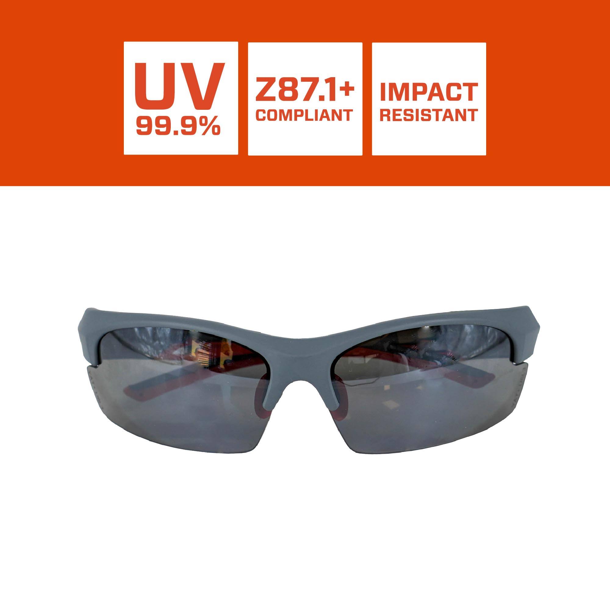 UV 99.9%  
Z87.1+ COMPLIANT  
IMPACT RESISTANT
