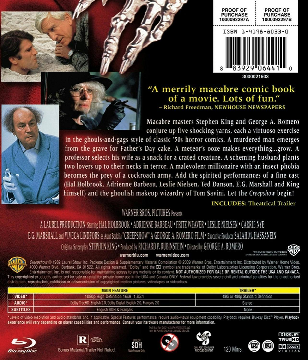 Back. Creepshow [Blu-ray].