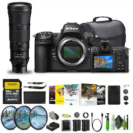 Nikon - Z8 Professional Full Frame Mirrorless Camera w/ Z 180-600mm Lens Bundle (International Model) + More - Black