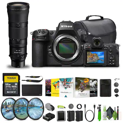 - Nikon Z7
- Nikon AF-S NIKKOR 180-600mm f/5.6-6.3E ED VR
- TOUGH SF-M 64GB 277 MB/s 150 MB/s V60 U3
- Sony NP-FZ100 Battery
- VideoStudio 2020
- Painter 7 Essentials
- Shot Pro 3
- PaintShop Pro
- Various accessories (lens filters, cleaning kit, tripod, etc.)