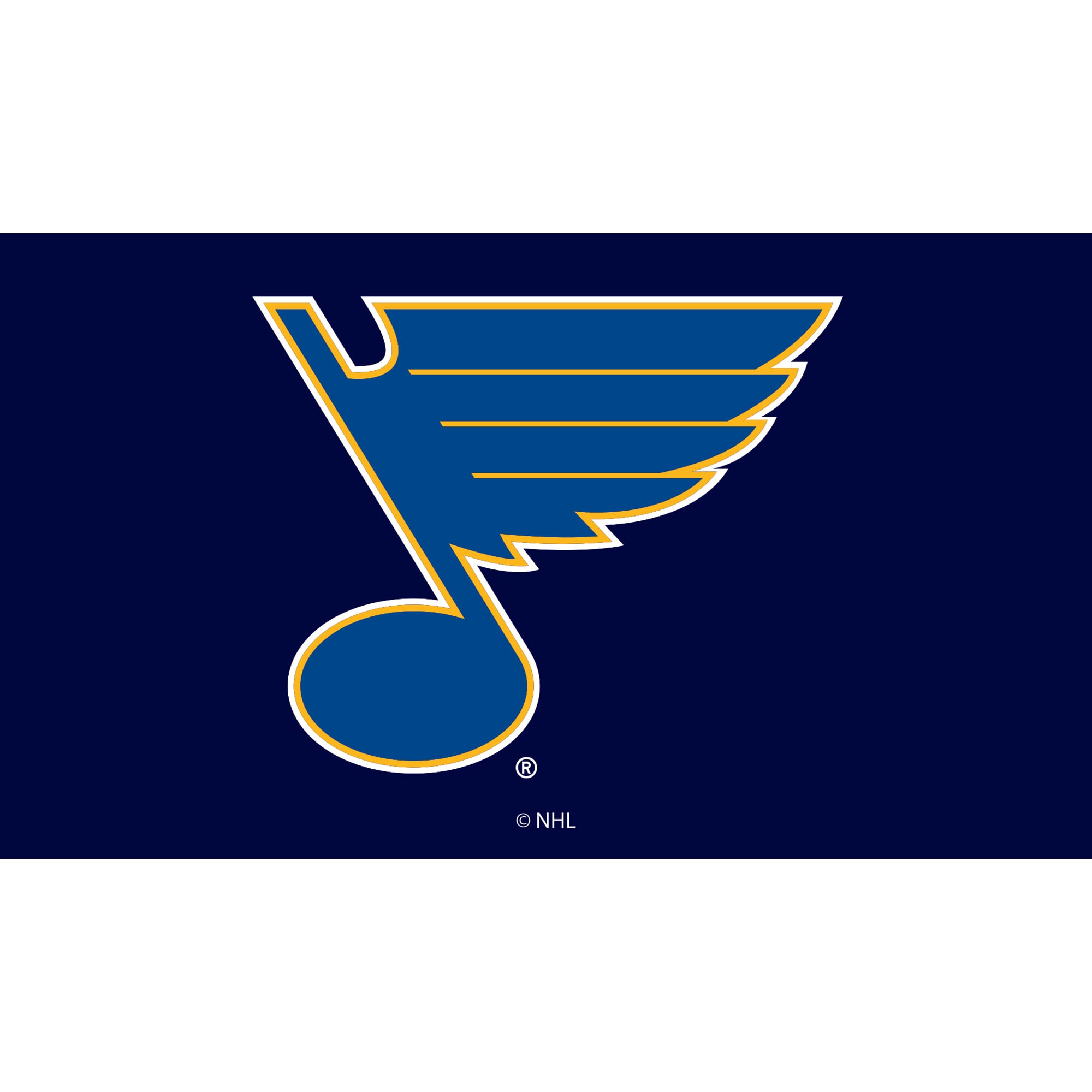 Front. Evergreen Enterprises - St. Louis Blues 28" x 16" Turf Mat - Multicolor.