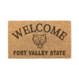 Jardine - Fort Valley State Wildcats 18" x 34" Welcome Coir Doomat - Brown