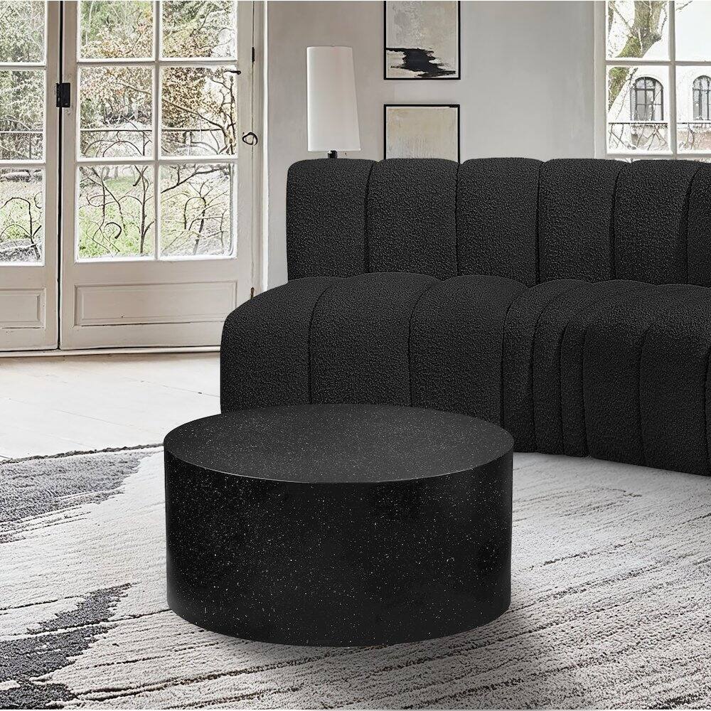 Alt View 1. Meridian Furniture - Terrazo Coffee Table - Terrazo Black.