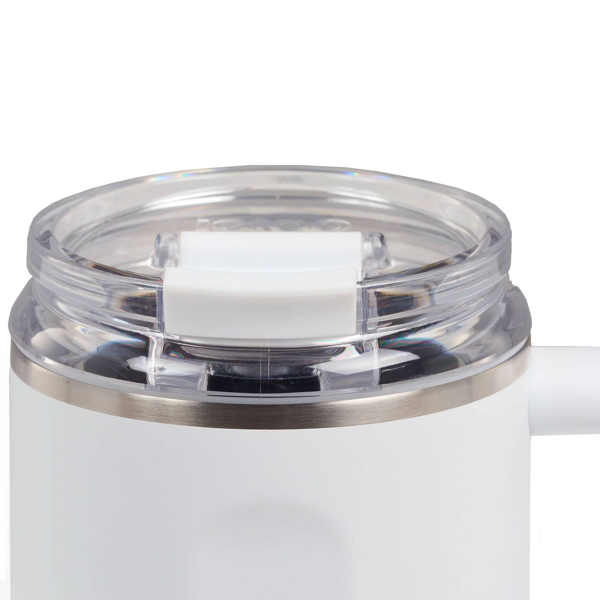 Alt View 4. Igloo - IGLOO 32 oz. Flip ‘n’ Sip Stainless Steel Travel Mug, White - White.