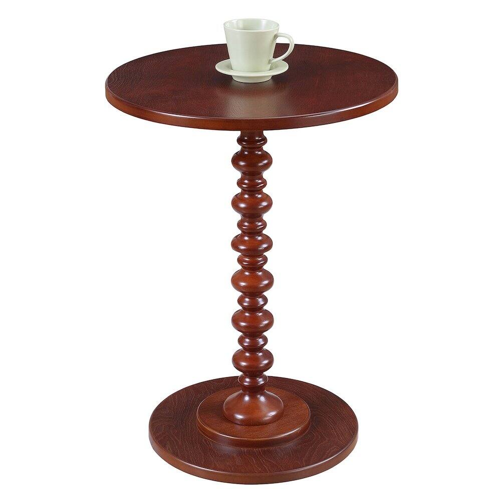 Angle. Convenience Concepts - Palm Beach Spindle Table - Mahogany.