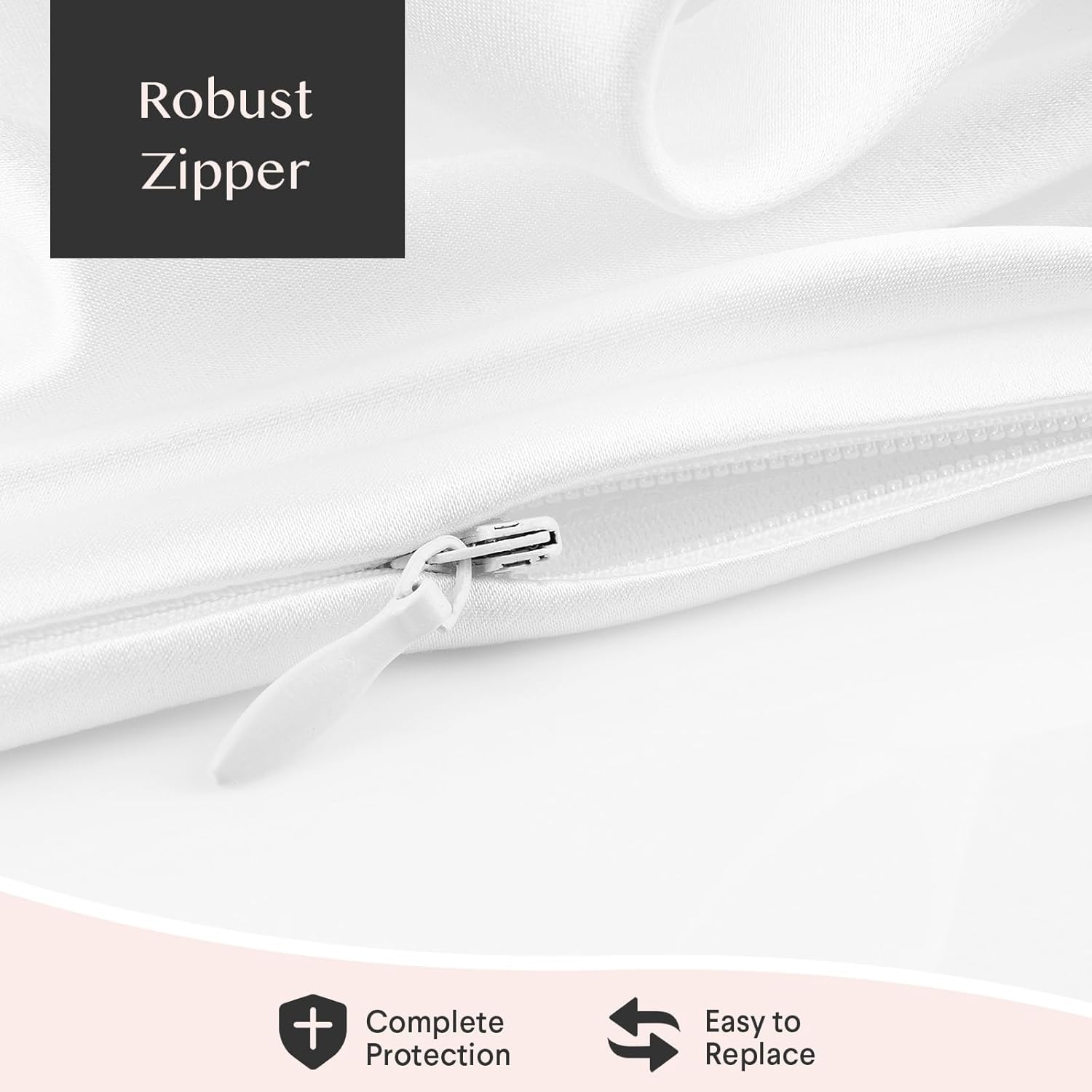 Robust Zipper  
Complete Protection  
Easy to Replace