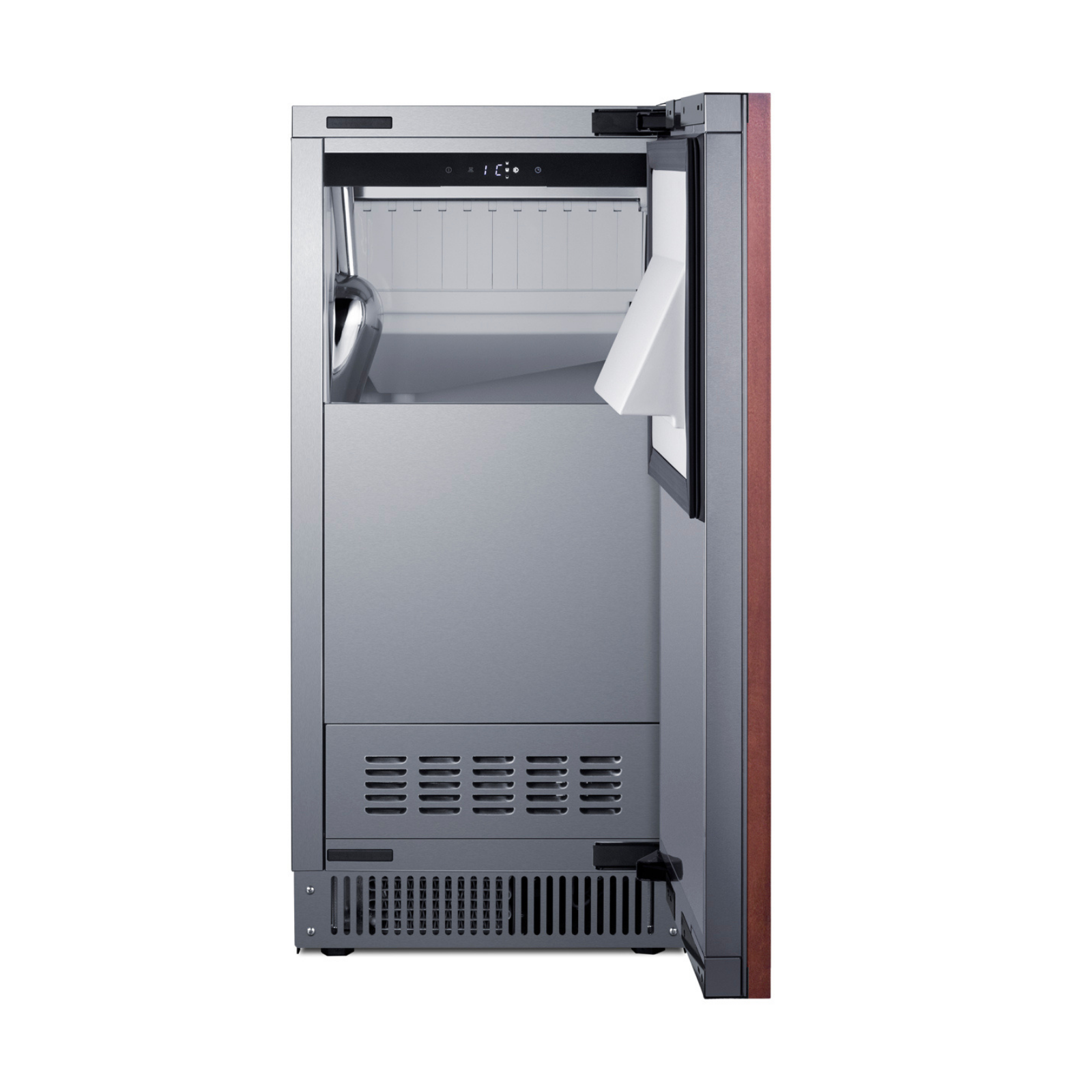 Angle. Summit Appliance - 68 lb. Clear Icemaker, ADA Compliant (Panel Not Included) - Clear.